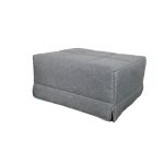 Puf Cama Plegable. El Puf Cama Plegable nos viene de maravilla para atender visitas inesperadas, ocupándonos poco espacio, 64 x 81 x 50 cm de alto, y convertirlo en cama de 80 x 182 x 36 cm de alto. Práctico, resistente y útil, con funda lavable. Disponible en 4 tapizados, Azul, Marrón, Gris y Paris. La cama auxiliar perfecta para nuestros invitados.