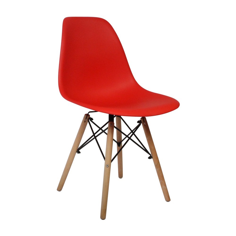 silla nórdica roja