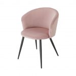 sillón moderno terciopelo rosa