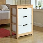 Cajonera Ancha 3 Cajones Roble Blanca