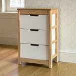 Cajonera Ancha 3 Cajones Roble Blanca