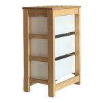 Cajonera Ancha 3 Cajones Roble Blanca