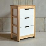 Cajonera Ancha 3 Cajones Roble Blanca