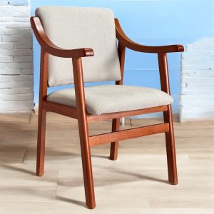 Sillón con Brazos Cerezo Beis Madera de Haya