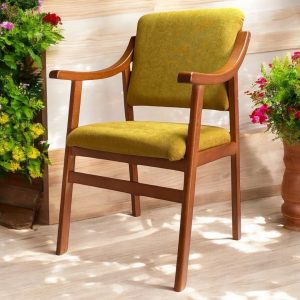 Sillón con Brazos Cerezo Mostaza